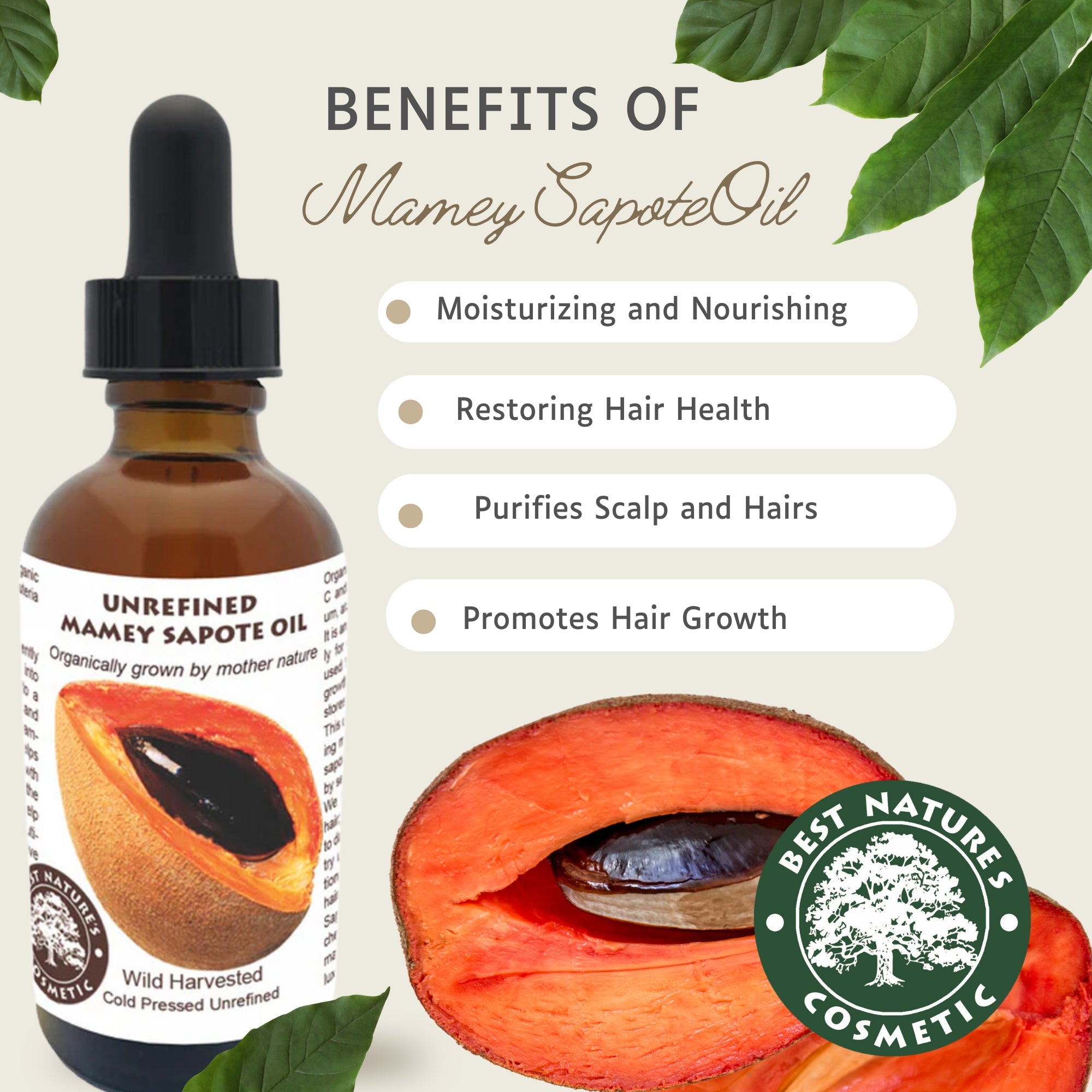 Mamey-Sapote-Öl – Bio, kaltgepresst & unraffiniert