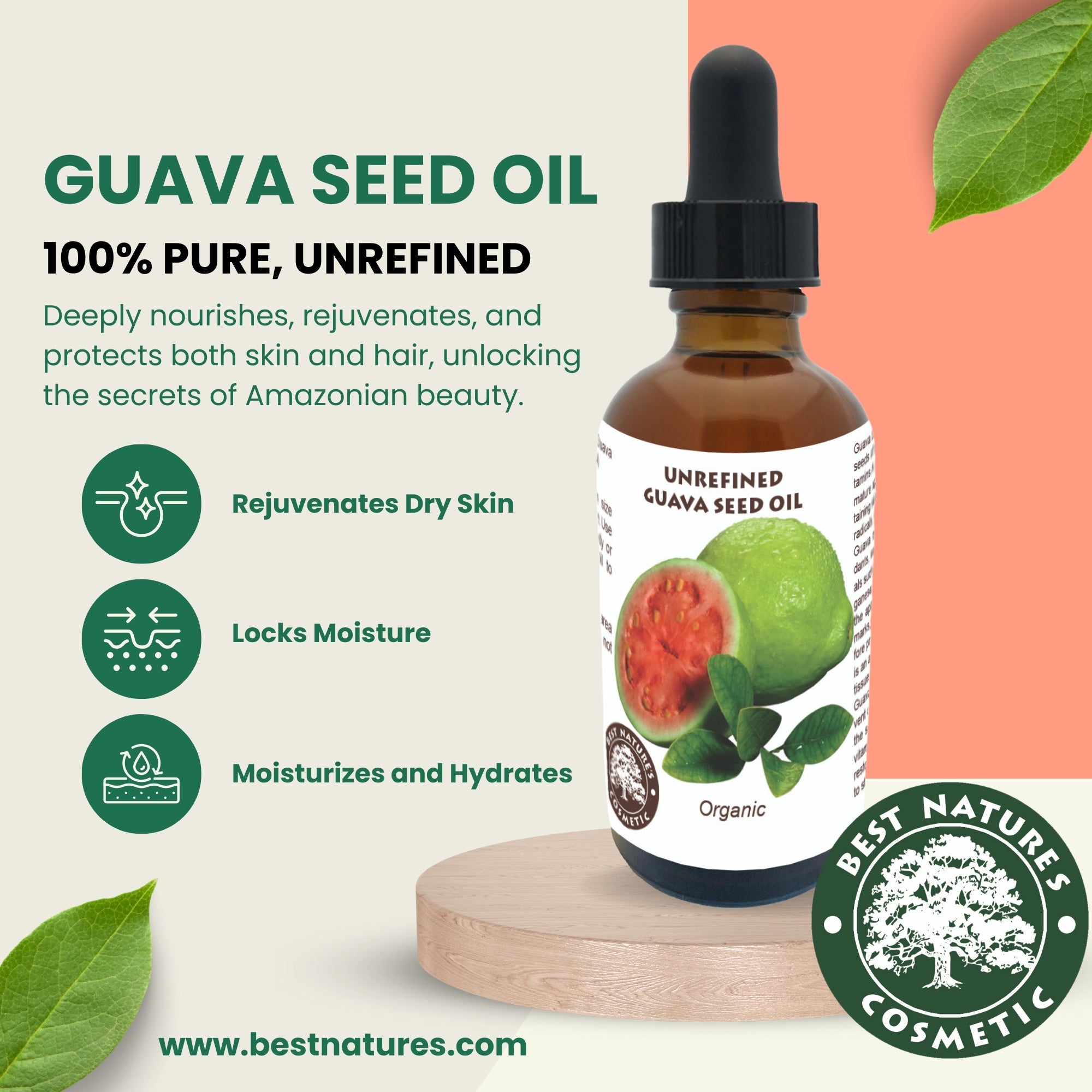Guavakernöl – Bio, kaltgepresst & unraffiniert