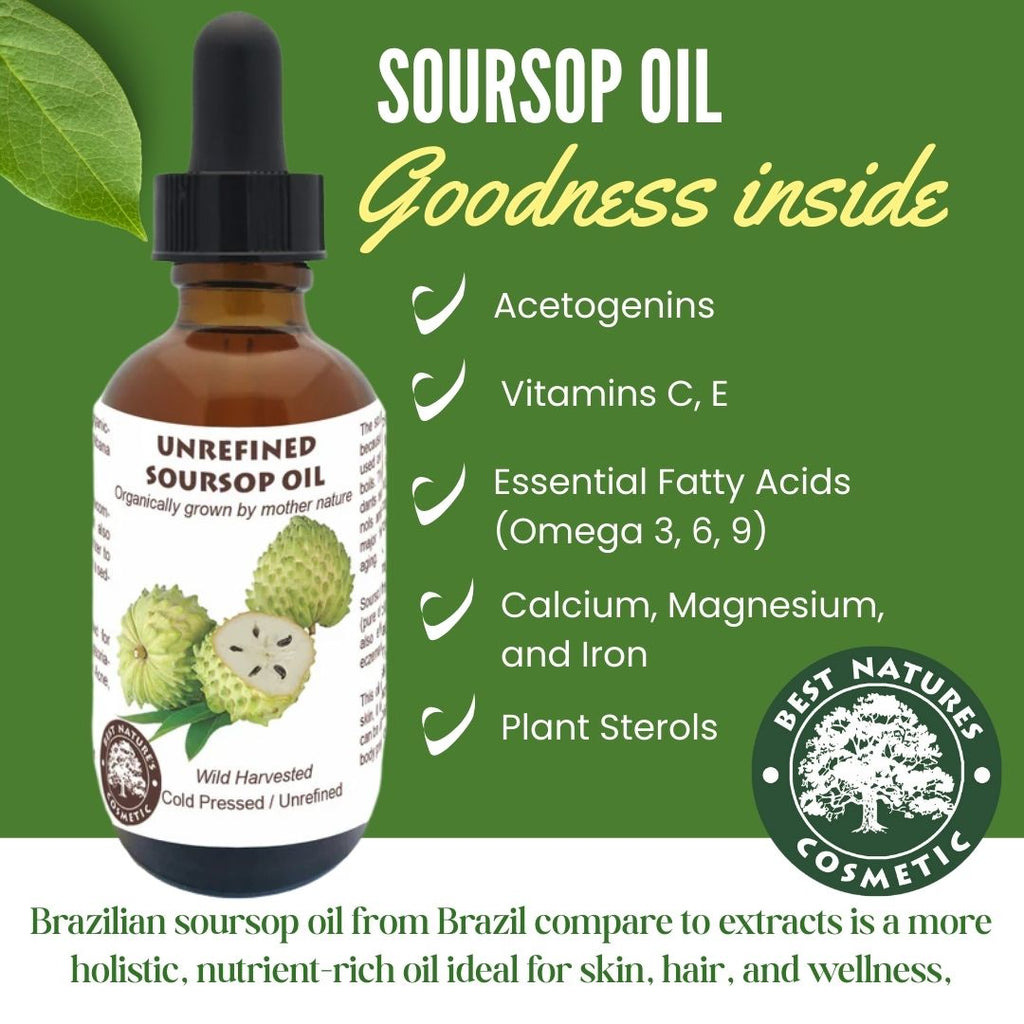 Soursop-Öl (Graviola/Guanábana) – Bio, kaltgepresst & unraffiniert