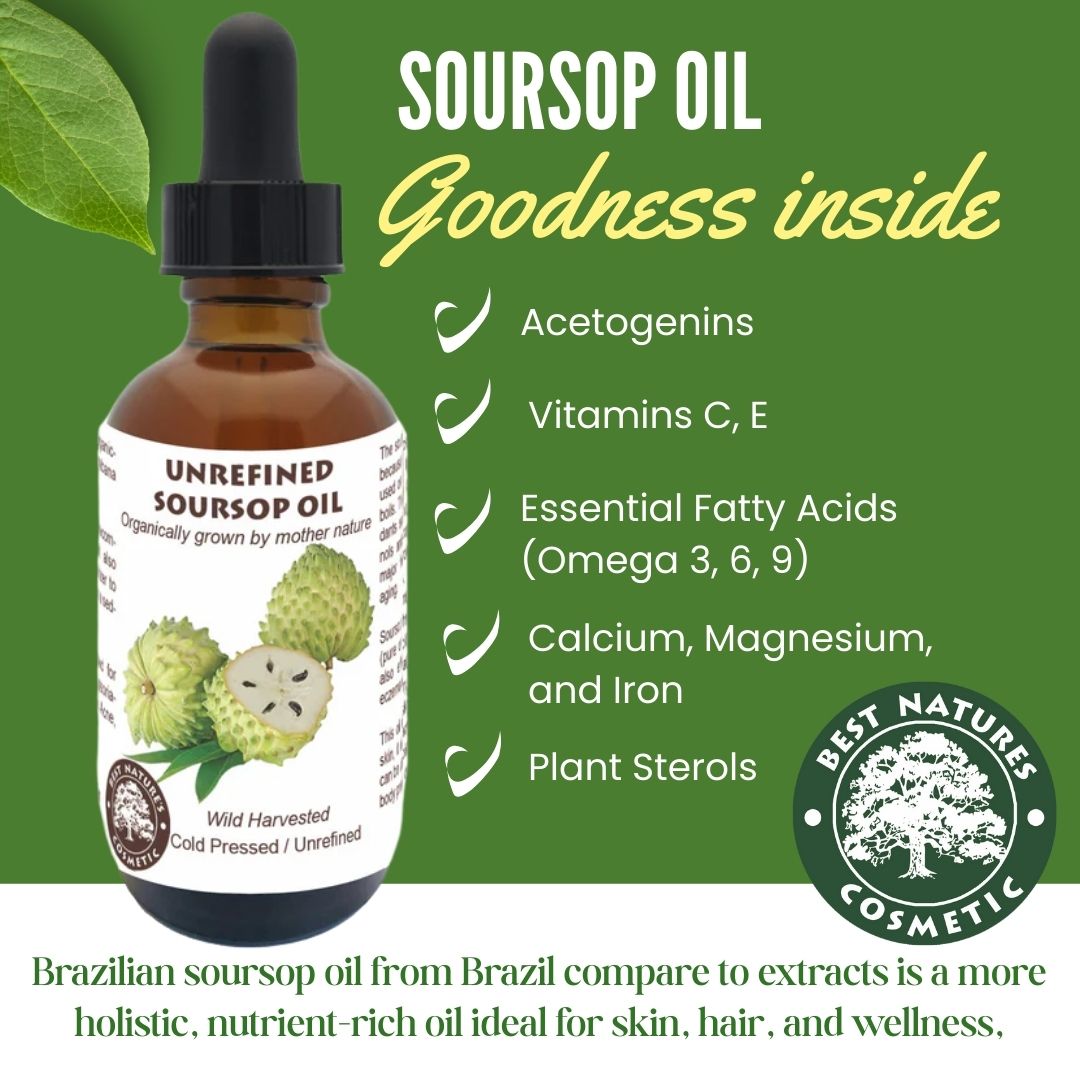 Soursop-Öl (Graviola/Guanábana) – Bio, kaltgepresst & unraffiniert
