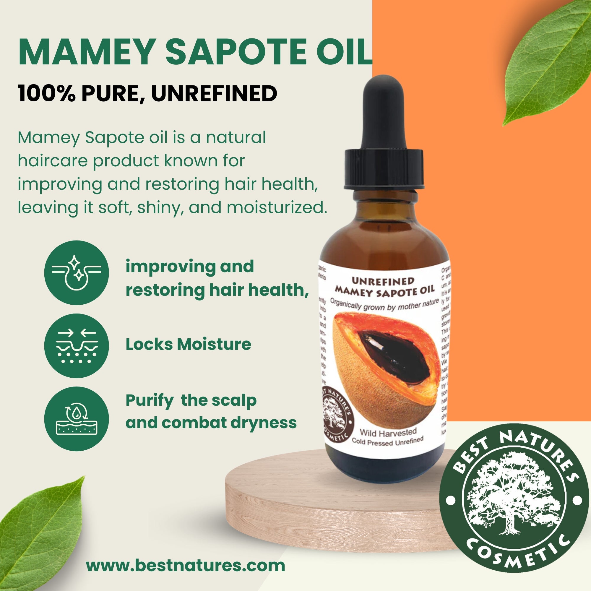 Mamey-Sapote-Öl – Bio, kaltgepresst & unraffiniert